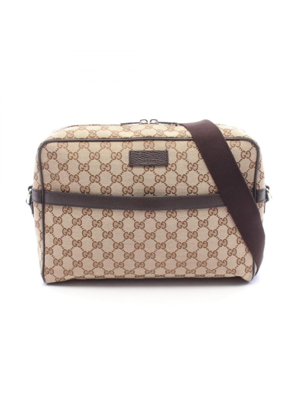 Gucci Shoulder Bag GG Canvas Beige Brown